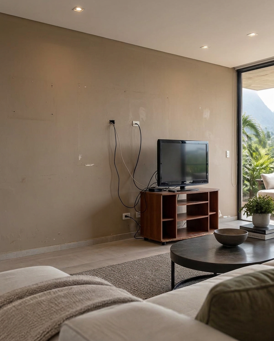 Mueble de TV en Pozos Colorados, antes